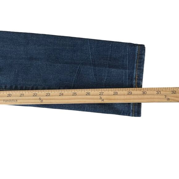 Levis Womens Jeans Size 27 Demi Curve Skinny Mid Rise Denim Blue Jeans Dark Wash - Picture 8 of 10